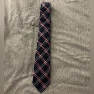 U.S. Polo Assn. Navy and Pink Plaid Tie